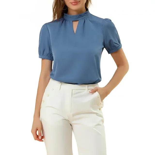 Women's Lock Hole Short Sleeve Top